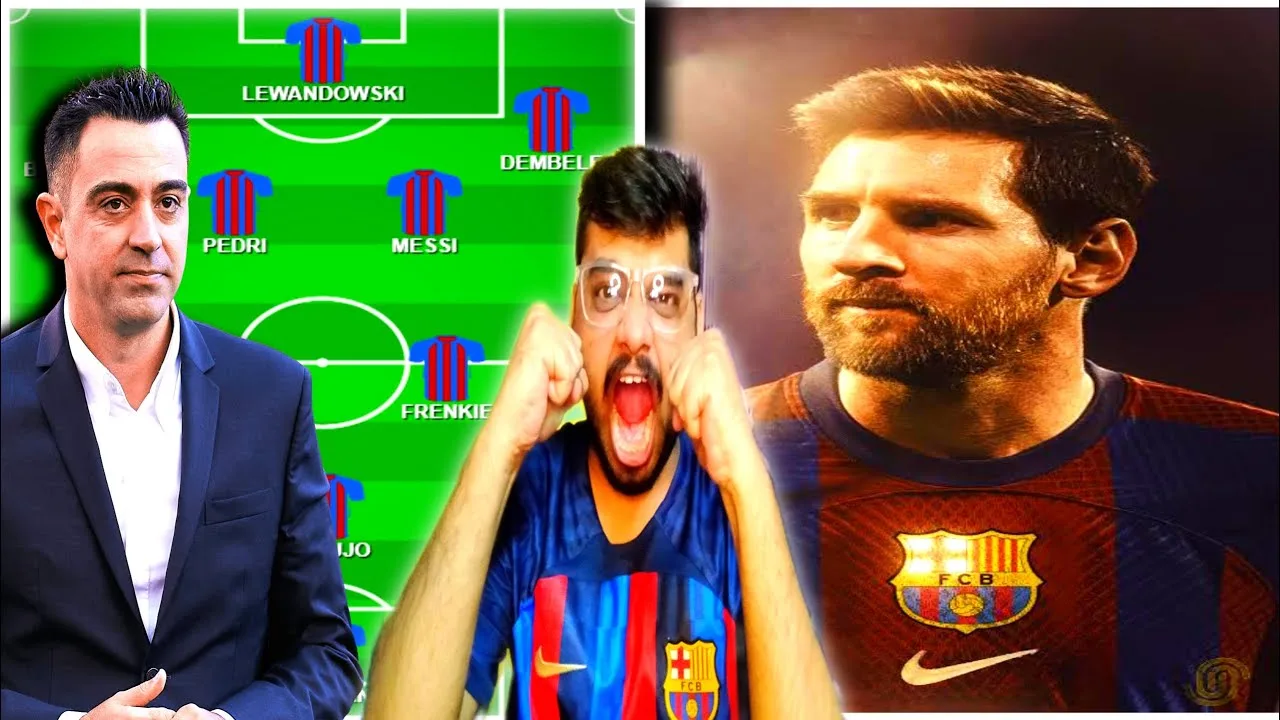 MY LINEUP FOR FC BARCELONA 2023-24 WITH LEO MESSI