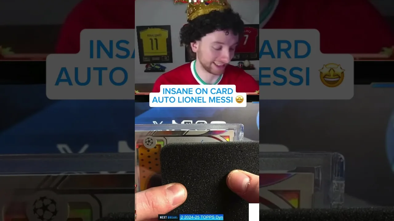 LIONEL MESSI SUR CARTE AUTOGRAPHE DE LA DYNASTIE TOPPS 😱 #tffbreaks #topps #barca #barcelona #messi