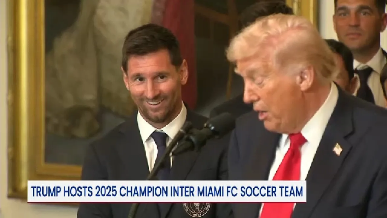 Le président Trump reçoit Messi et l’Inter Miami à la Maison Blanche