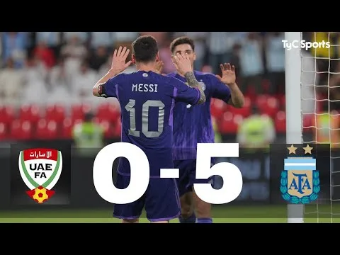 Emiratos Árabes Unidos 0-5 Argentina – Amistoso