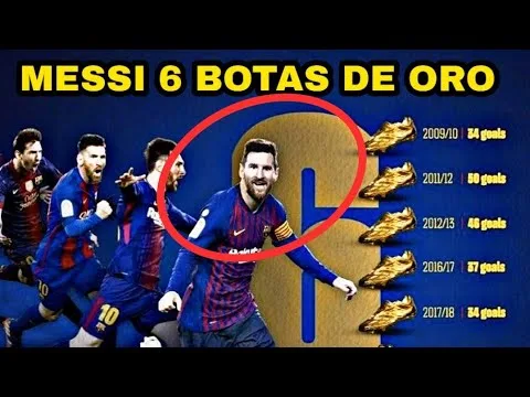 LEO MESSI RECIBE SU SEXTA 6 BOTA DE ORO Y HACE HISTORIA…