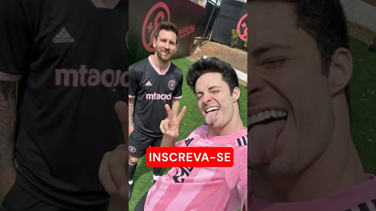 CONHECI O MESSI! #shorts