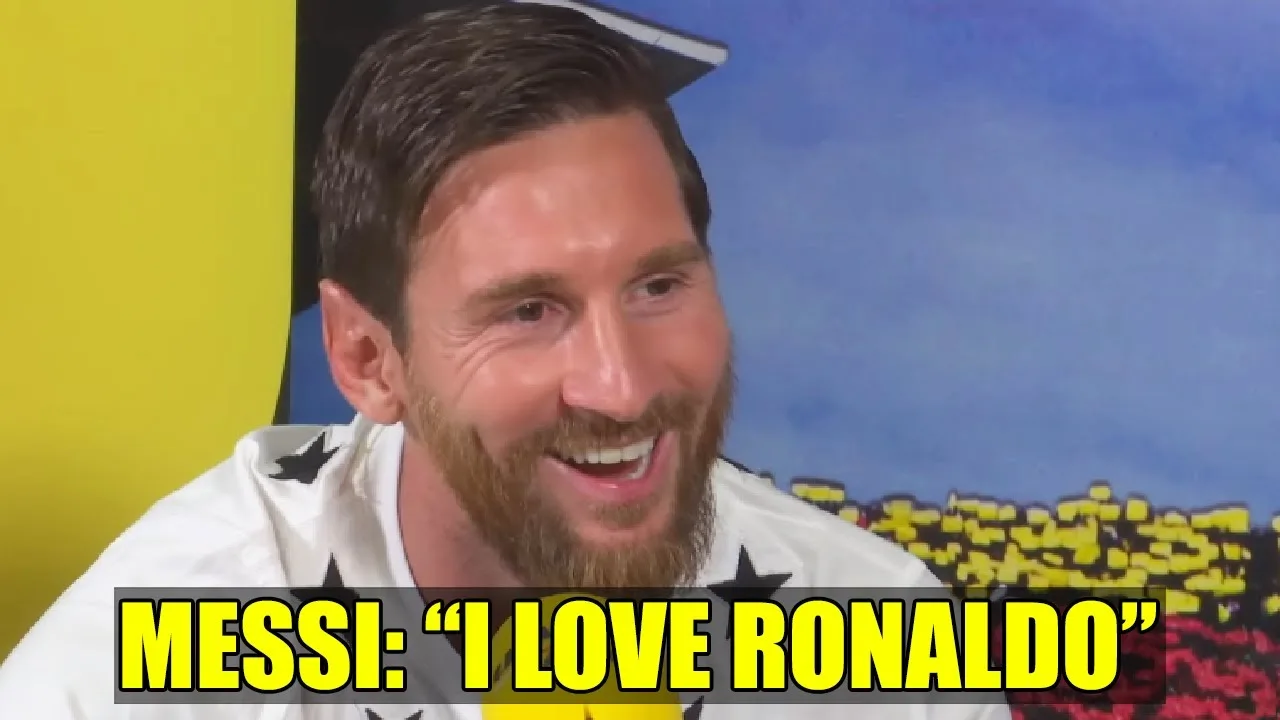Lionel Messi Showing Respect to Cristiano Ronaldo