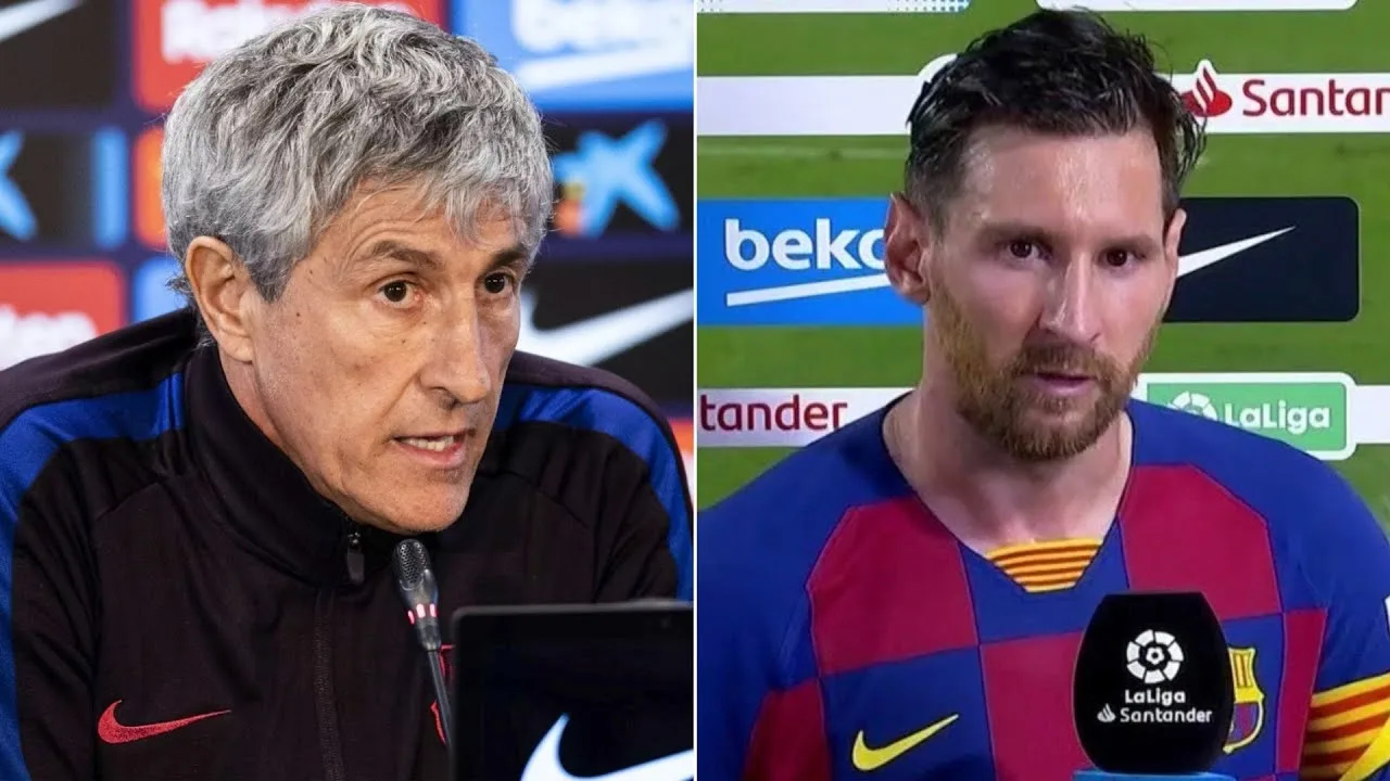 Quique Setien RESPONDS to Lionel Messi's criticism of