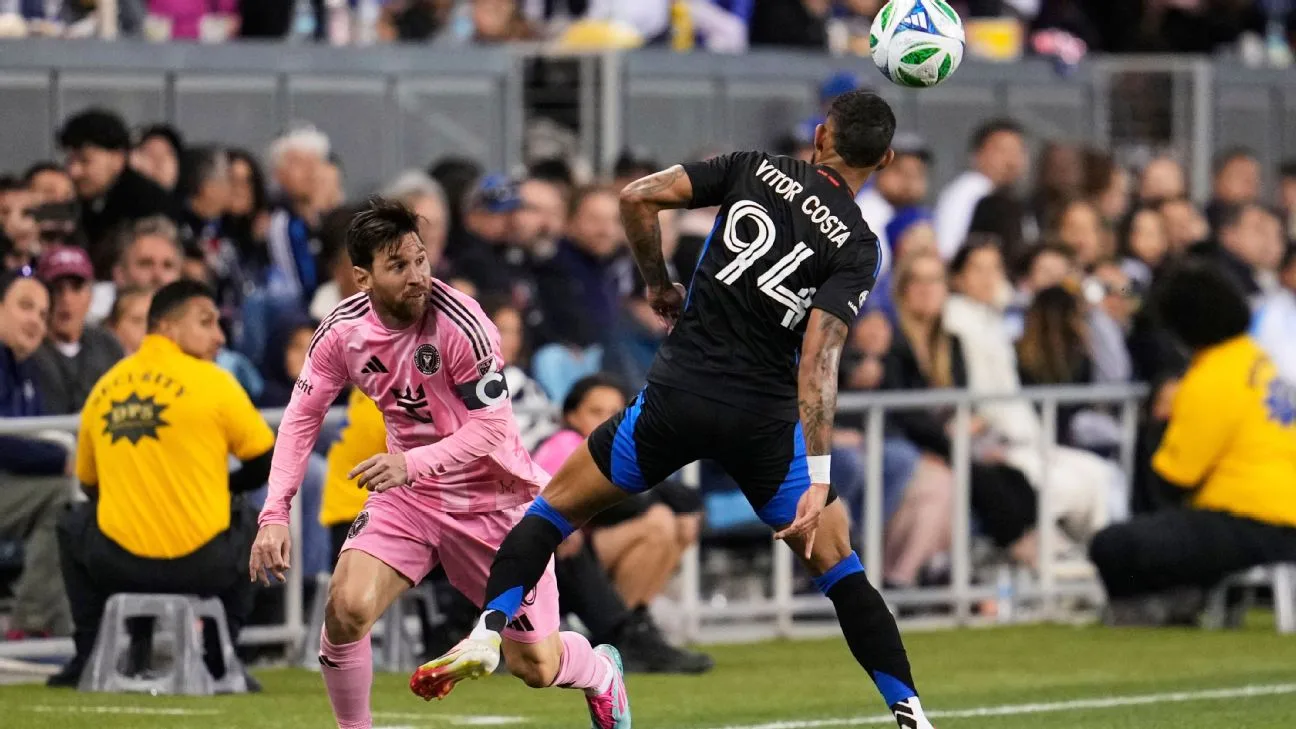 San Jose, Miami Tie 3-3 dans les débuts de la région de MLS Bay de Lionel Messi