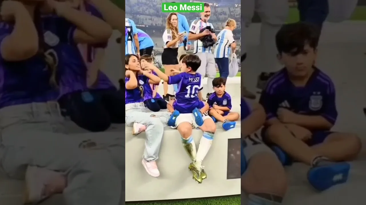 Lionel Messi and Antonella Roccuzzo with family lovable