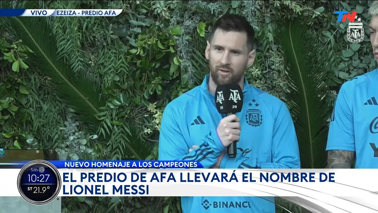 HOMENAJE A MESSI EN LA AFA  I El complejo habitacional de