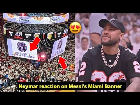 Neymar reaction on Messi’s Inter Miami Banner as Miami