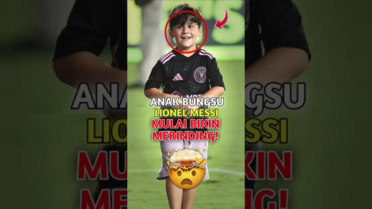 Anak bungsu Lionel Messi ini mulai bikin merinding!🤯