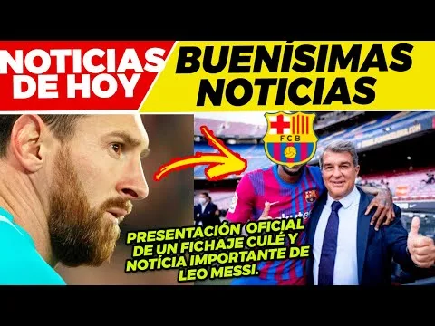 MARAVILLOSA NOTICIA de LEO MESSI PRESENTACIÓN OFICIAL de
