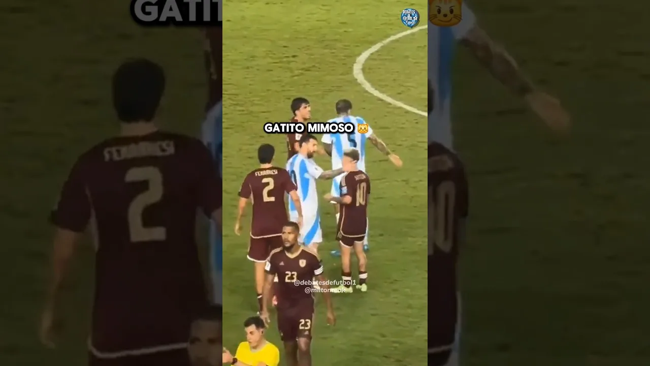 « QUE QUERÉS GATITO MIMOSO » CON EL CAPITÁN LIONEL NO SE JODE | MESSI VS SOTELDO #futbol #shorts