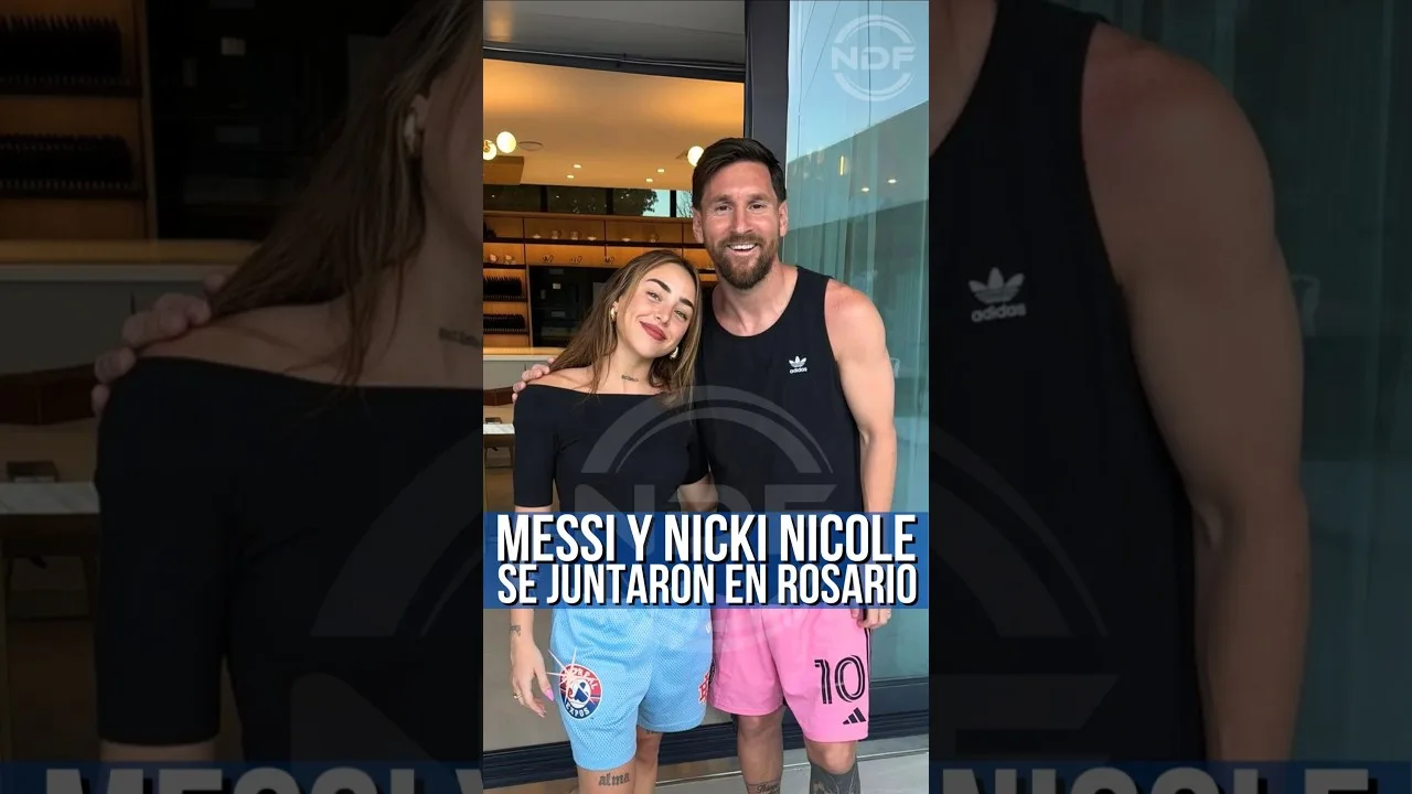 Leo Messi et Nicki Nicole ensemble à Rosario 🤩