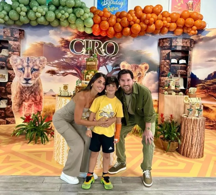 Ainsi, ils ont célébré Antonela et Leo Messi l’anniversaire de leur fils Cyro