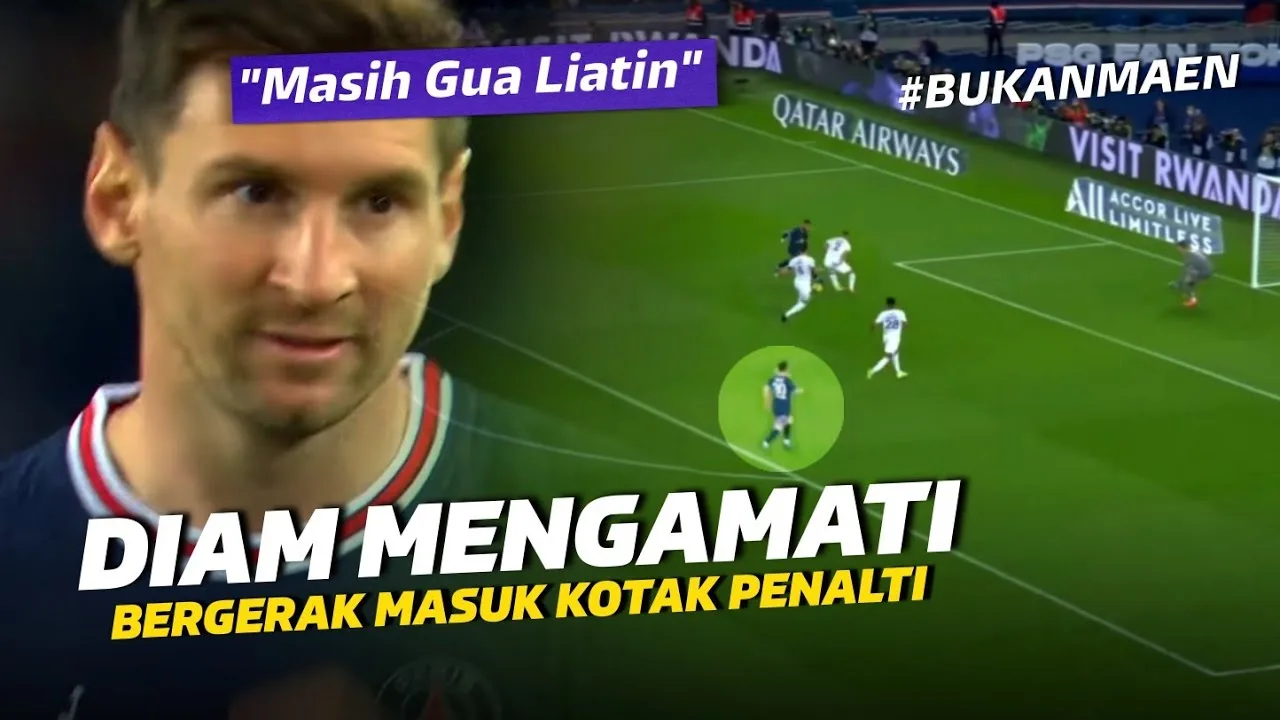 Mencari Posisi Yang TepatLihat Kecerdasaan Leo Messi Saat