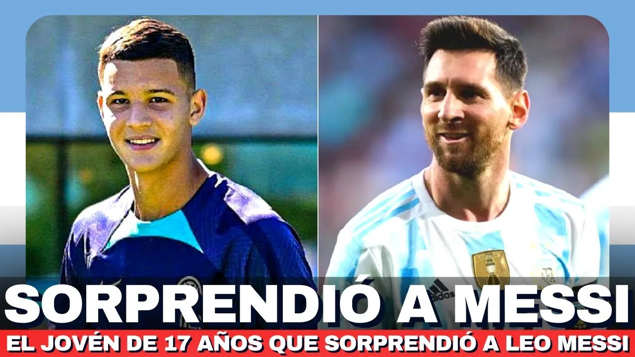 Leo Messi SORPRENDIDO con un joven de 17 años  | Se trata