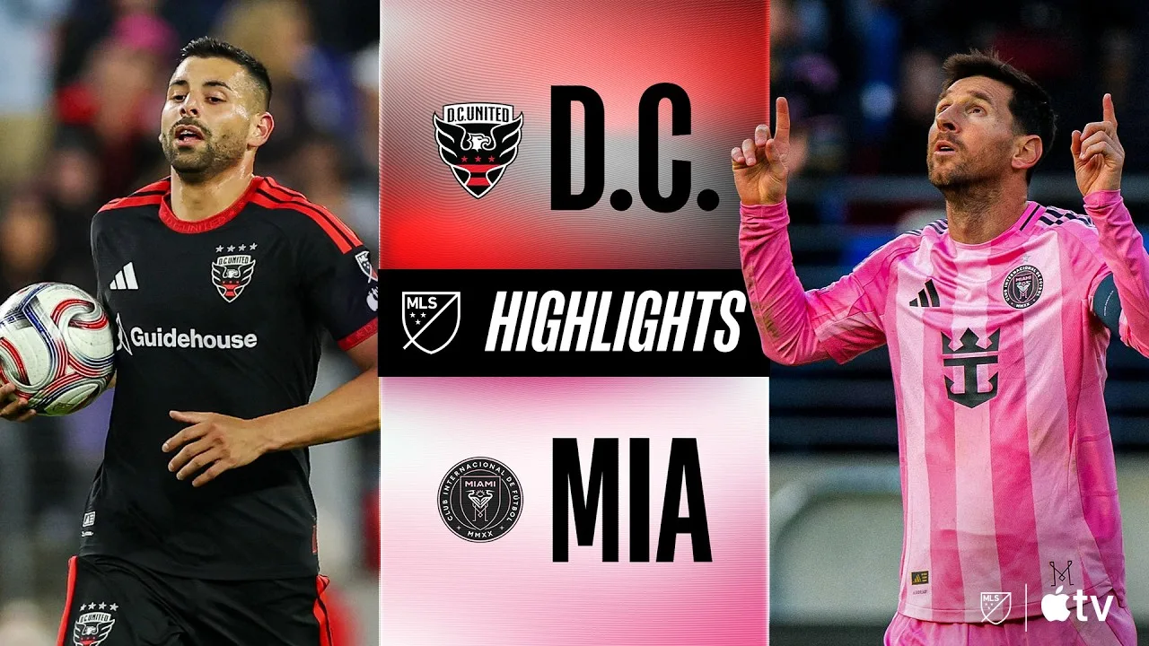 DC United contre Inter Miami CF | Faits saillants du match complet | 72 000 fans pour voir Messi à Baltimore !