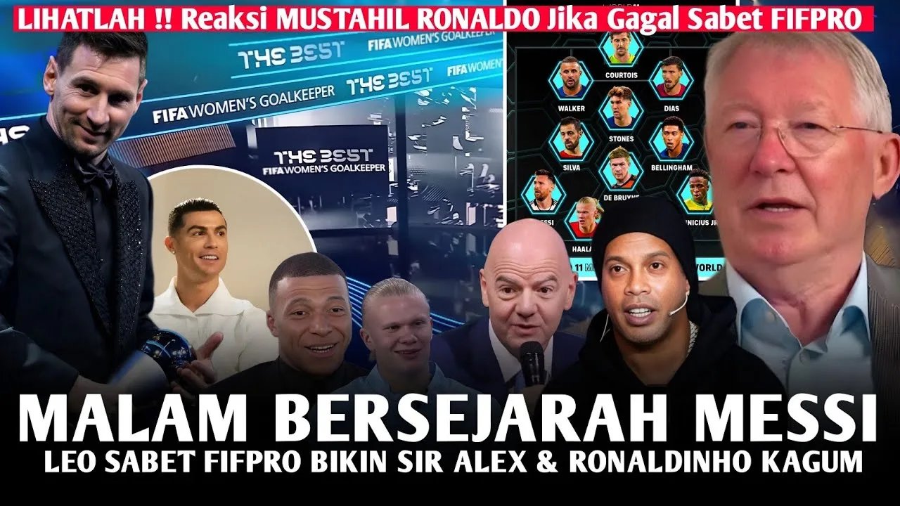 RONALDO SUNGKEM ‼️Félicitations Leo 🤝 Discours touchant de Sir Alex Ferguson 😭 Lionel Messi remporte la FIFPRO 2025 😍