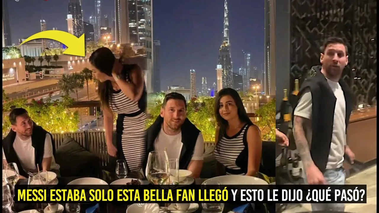 ESTA BELLA FAN DE MESSI LE COQUETEÓ Y ESTA FUE SU REACCIÓN