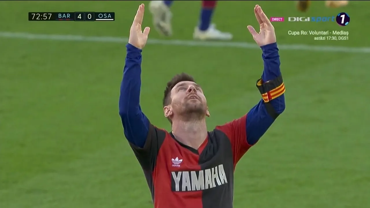 Messi y un homenaje inolvidable para Maradona: gol y
