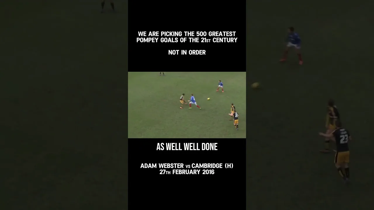 Goal 32 ⚽ Adam Webster turns into prime Lionel Messi #portsmouthfc #brightonandhovealbion #messi