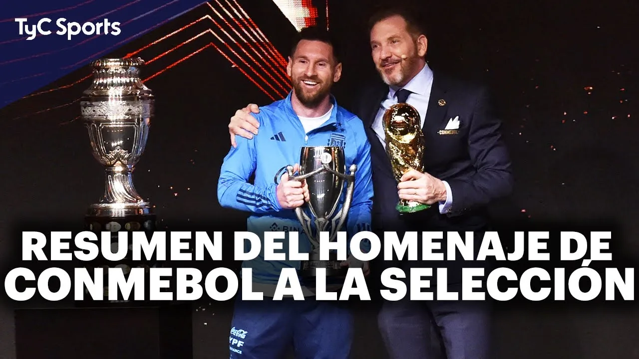 LO MEJOR DEL HOMENAJE A LA SELECCIÓN ARGENTINA  LÁGRIMAS Y