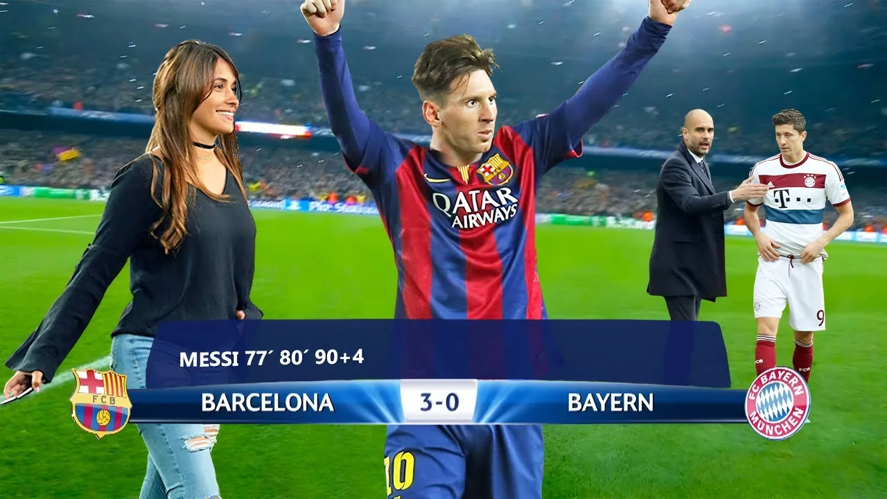 Le jour où Lionel Messi a impressionné Antonela Rocuzzo et détruit le Bayern Munich