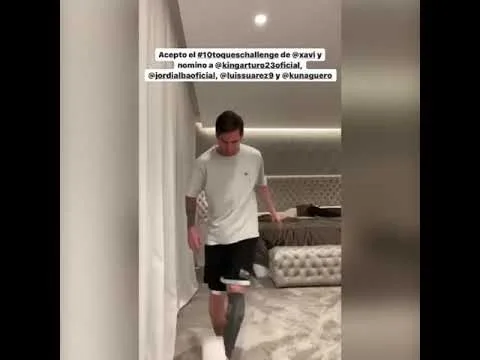 Lionel Messi Stay at Home Challenge
