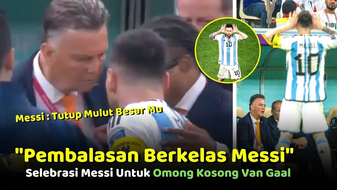 Pembalasan Menyakitkan Messi !!! Selebrasi Messi Untuk Van
