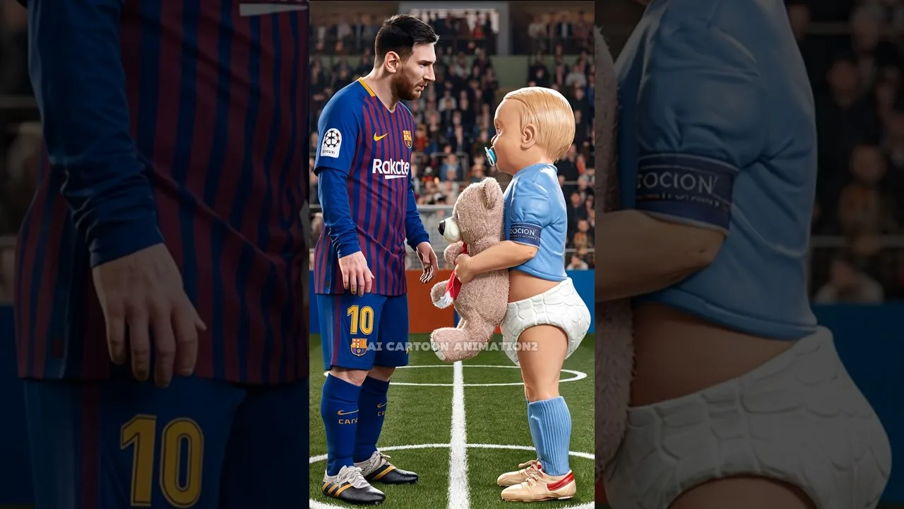Messi vs Haaland (toutes les versions) 👶🏻😂