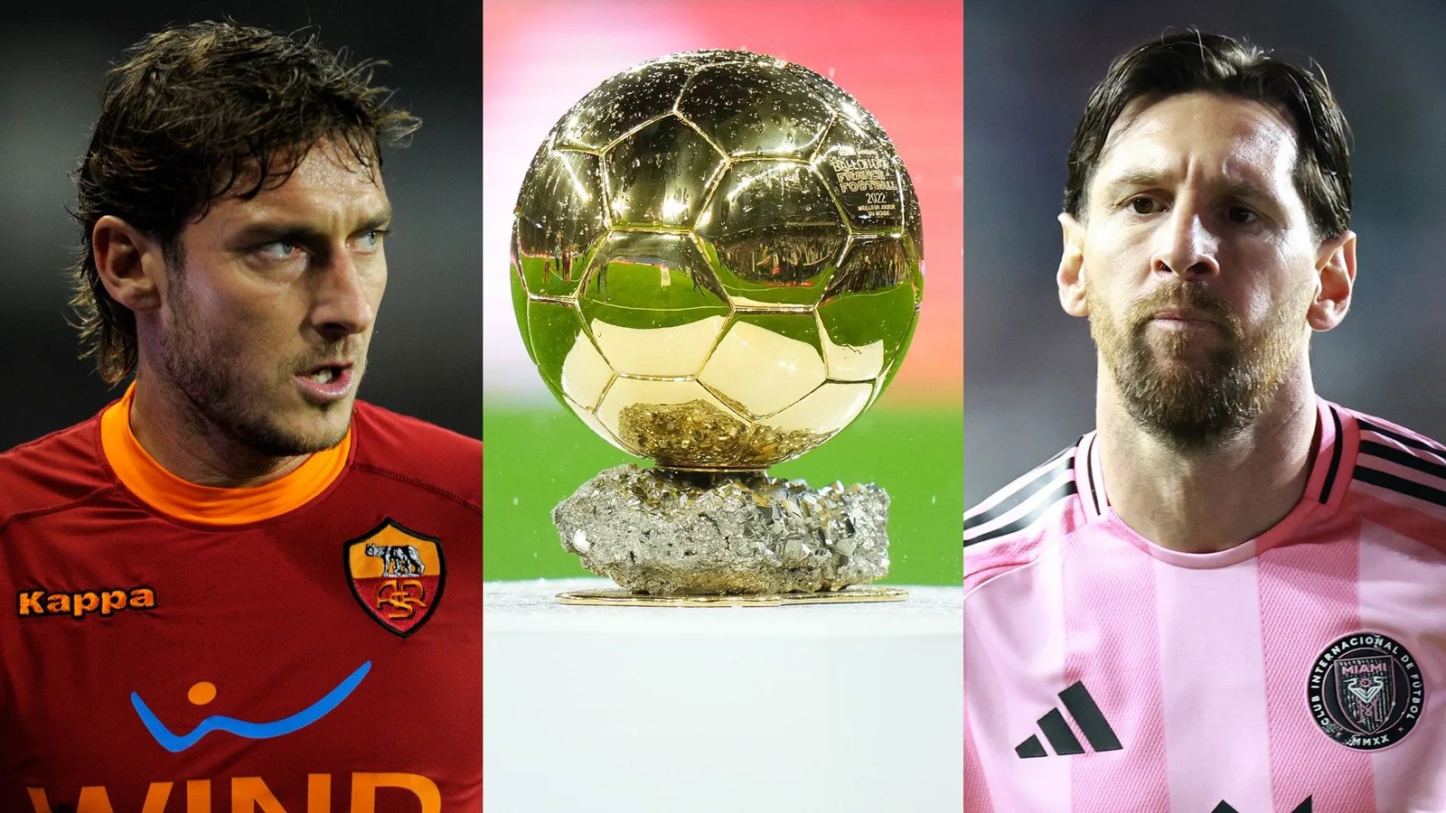 Et si Lionel Messi avait passé 25 ans à Roma ?! Francesco Totti fait un ballon d’Or sur la légende de l’Argentine alors qu’il défend la décision de snober le Real Madrid