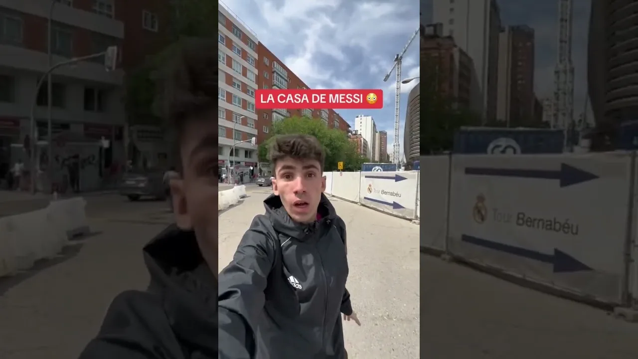AFICIONADO VA A LA CASA DE LEO MESSI 😳