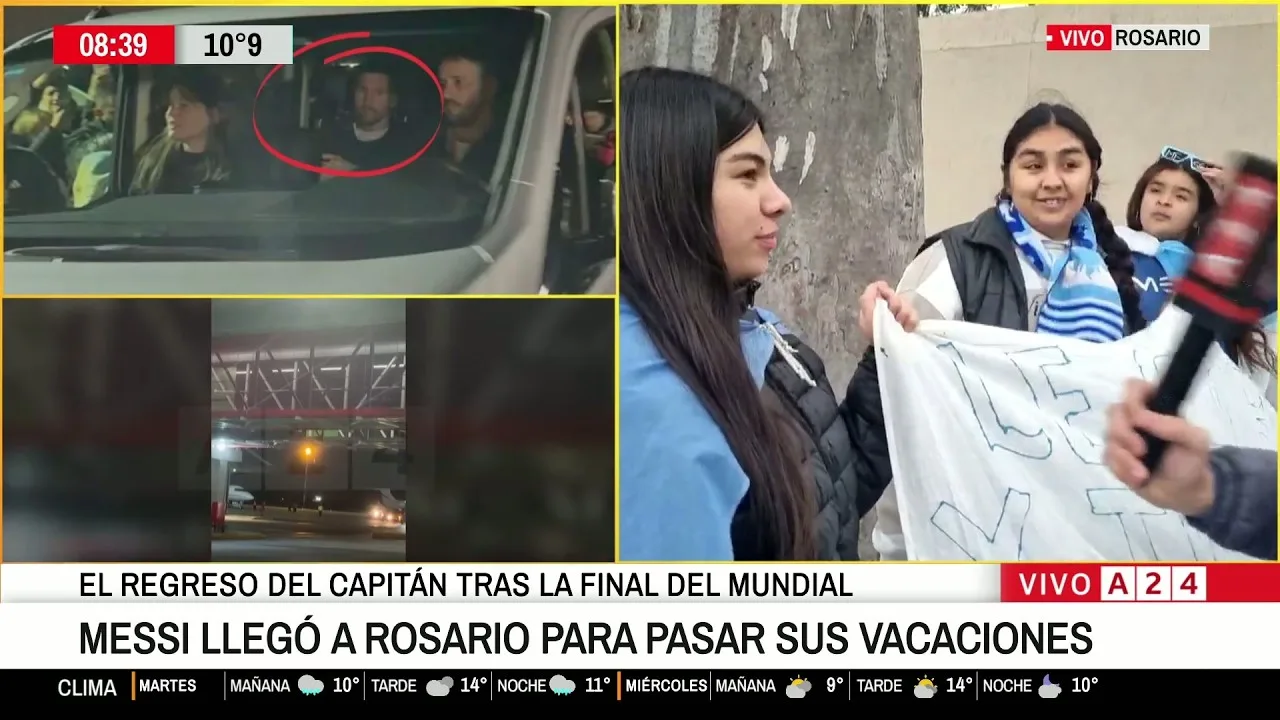 📢 LIONEL MESSI EST ARRIVÉ À ROSARIO POUR PASSER SES VACANCES