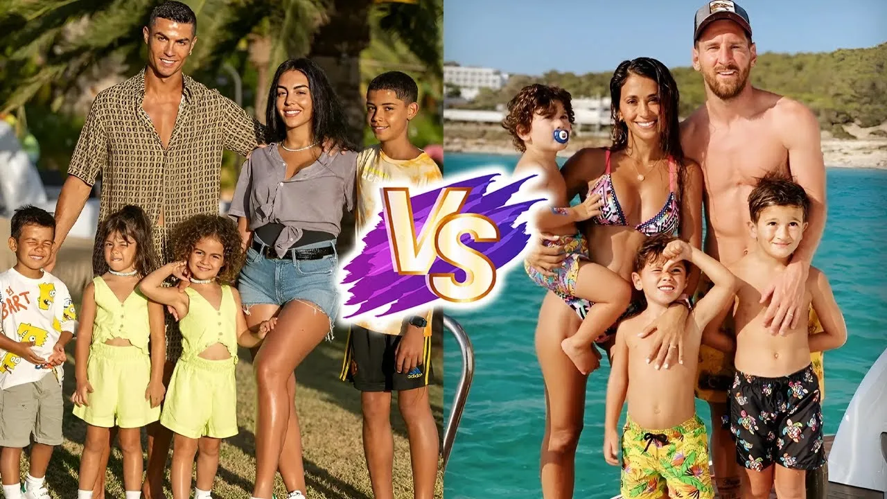 La famille de Cristiano Ronaldo contre la transformation naturelle de la famille de Lionel Messi 🌟 2024 | De 0 à maintenant