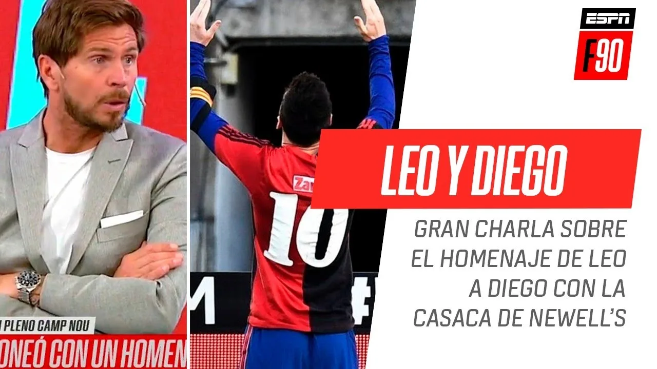 Leo #Messi, su homenaje a #Diego y una gran charla en