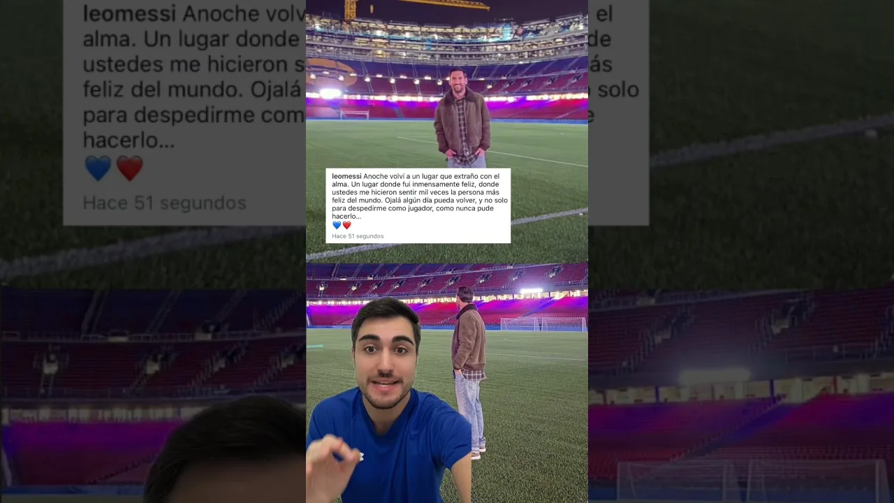 MESSI de VUELTA en el CAMP NOU y QUIERE VOLVER #futbol #messi #barcelona #leomessi #lionelmessi