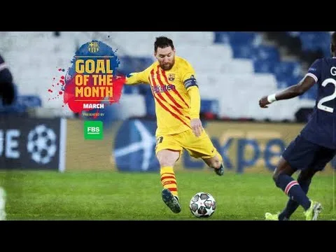 Leo Messi, winner of Goal Of The Month for March 2021