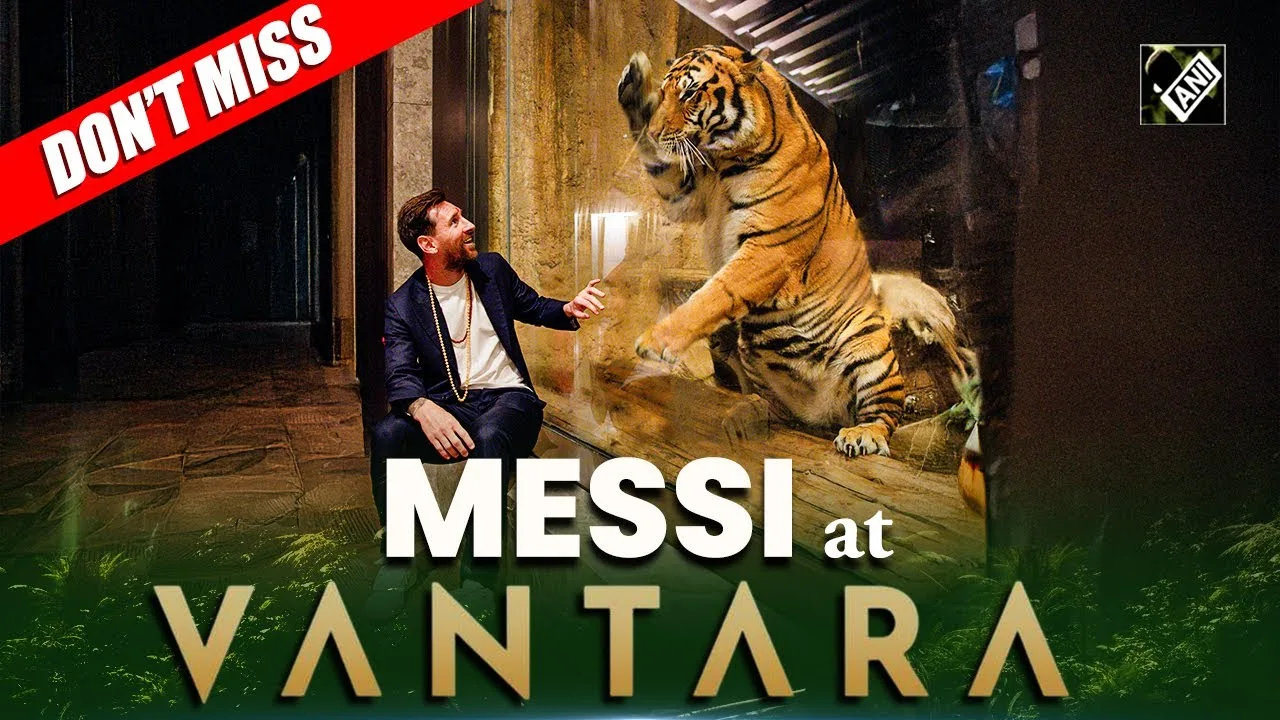 INCONTOURNABLE ! La star mondiale du football Lionel Messi visite Vantara à Jamnagar, Gujarat