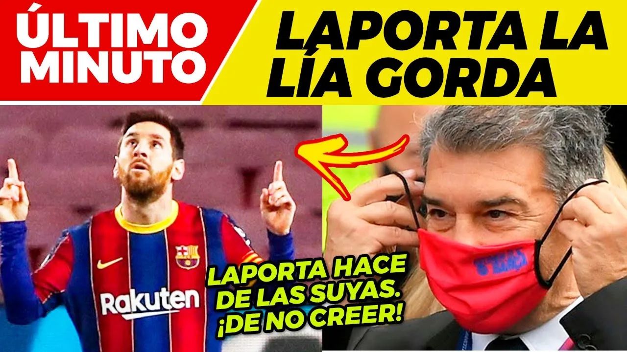 BRUTAL NOTICIA de LEO MESSI  LAPORTA deja a TODOS con la
