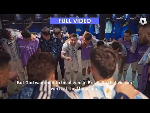 (Eng. Sub) Lionel Messi's Leadership Speech Before