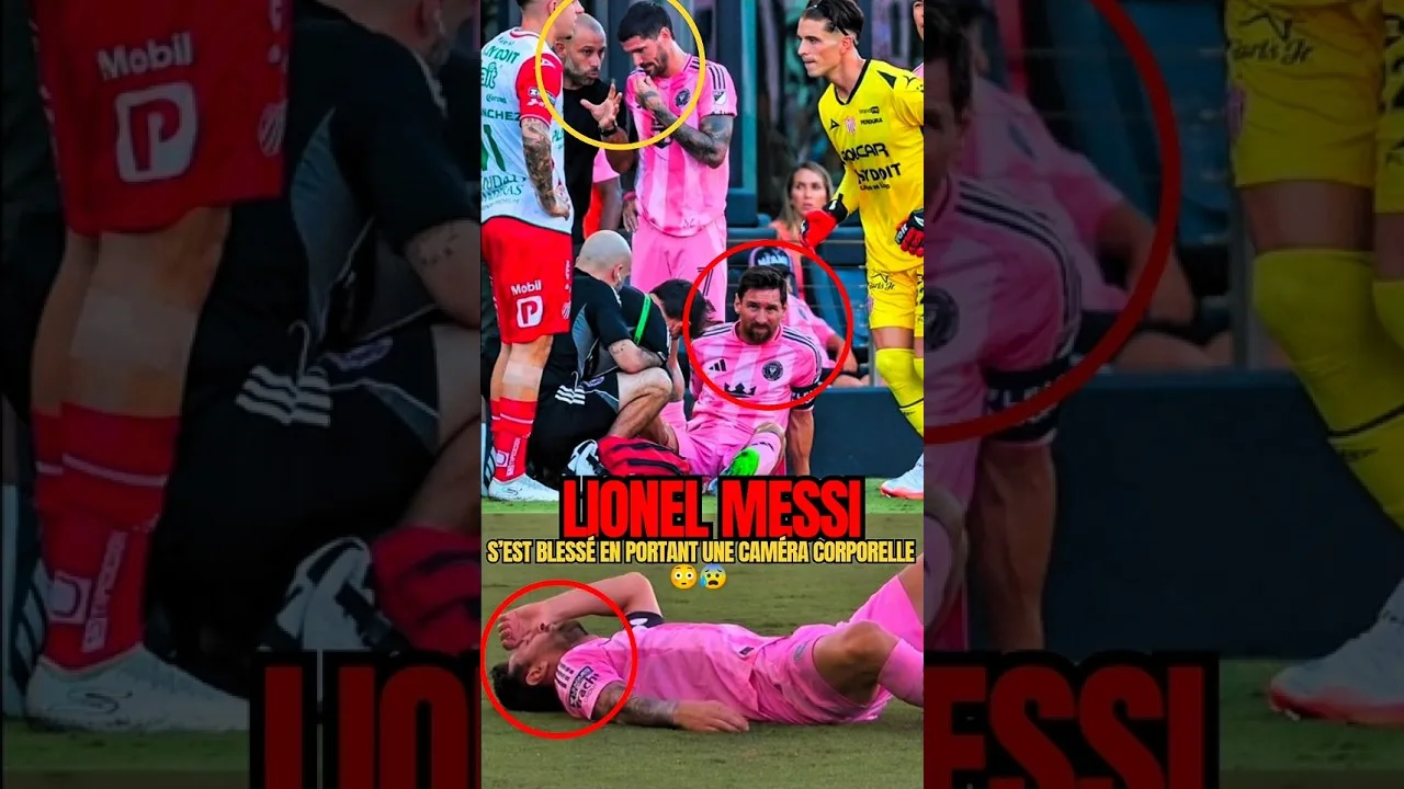 Messi s’est blessé en portant une caméra corporelle. le compte officiel de la MLS a trollé Ronaldo.😰