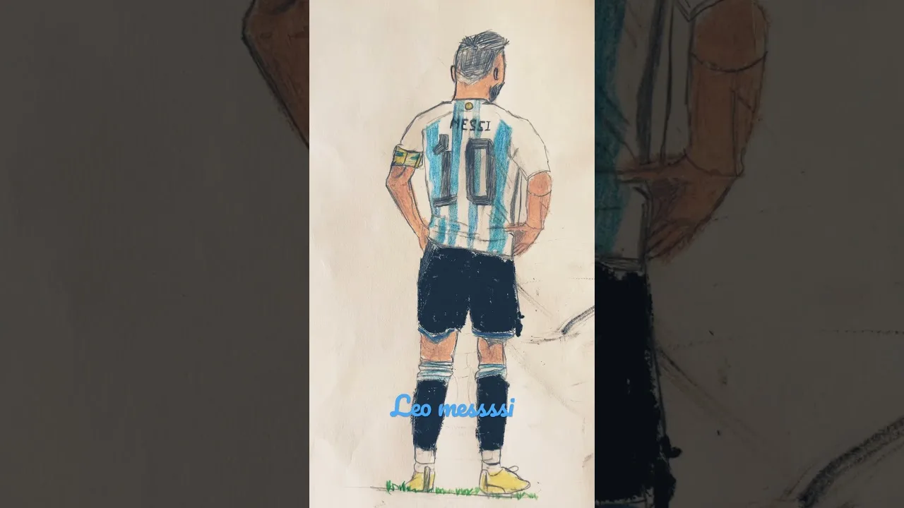 #drawing leo messi from argentina