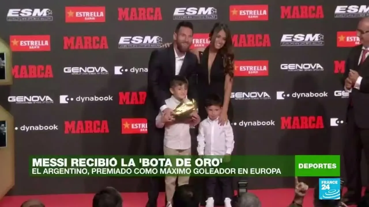 Lionel Messi recibió la 'Bota de Oro' europea por
