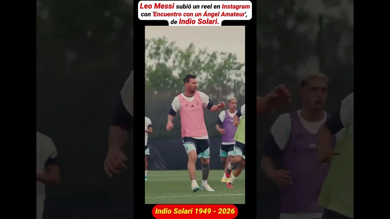 Leo Messi a mis en ligne une bobine sur Instagram avec « Rencontre avec un ange amateur », d’Indio Solari.