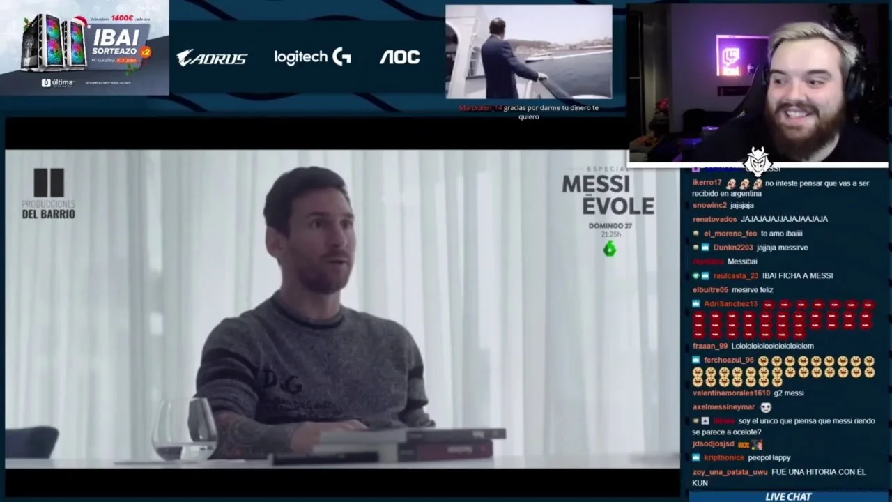¡IBAI REACCIONA A LO QUE DIJO LEO MESSI SOBRE SU