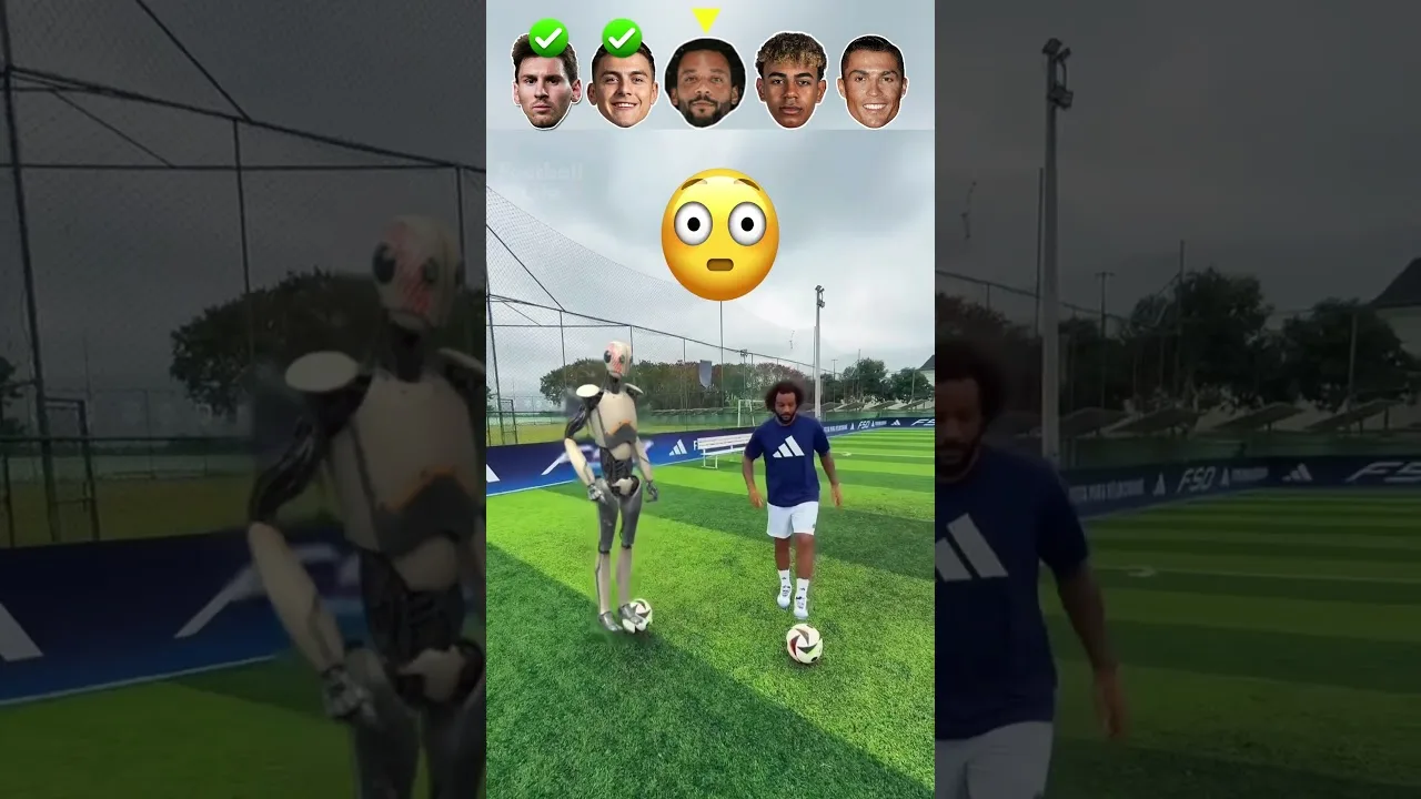 Messi vs Dybala vs Marcelo vs Yamal vs Ronaldo | Défi du robot🤖