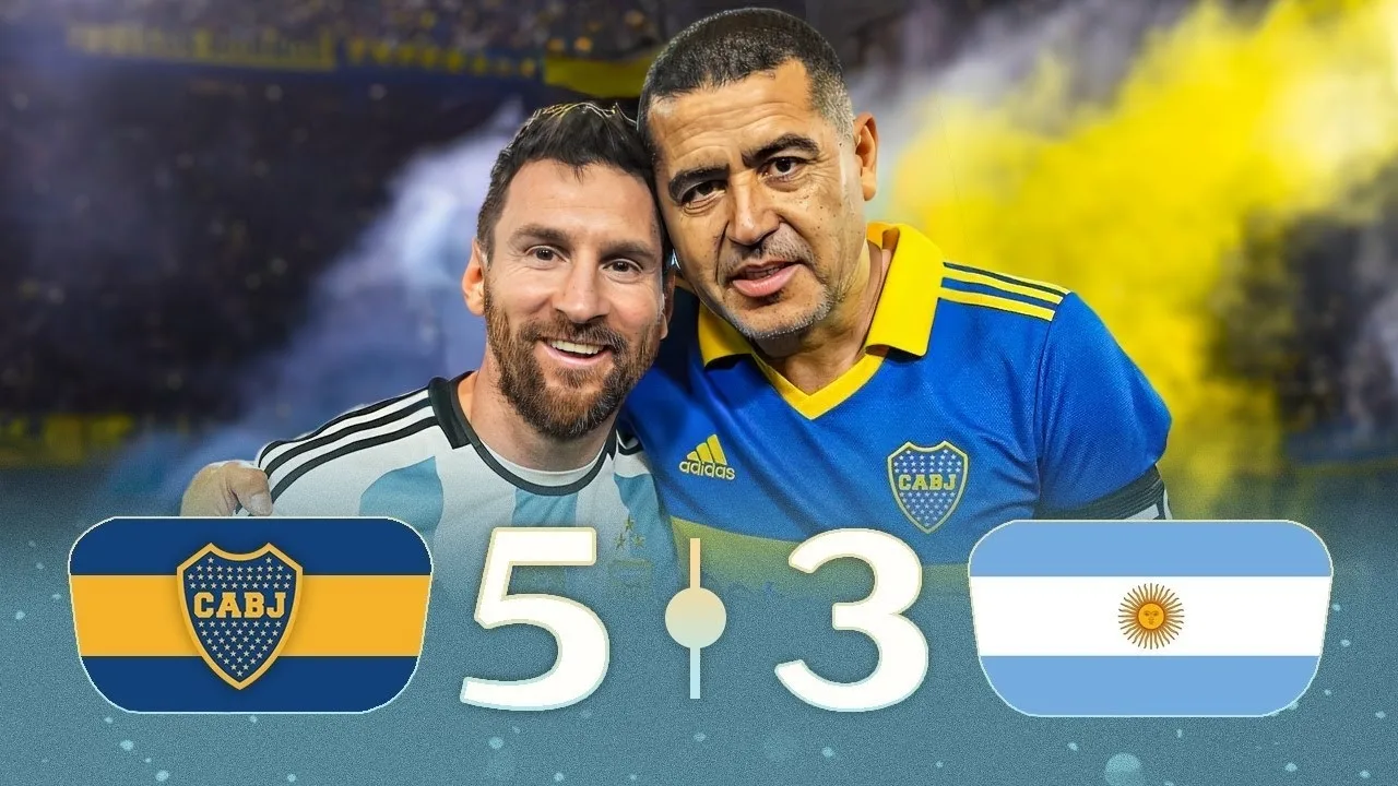MESSI IS APPLAUDED AT LA BOMBONERA IN RIQUELME’S FAREWELL