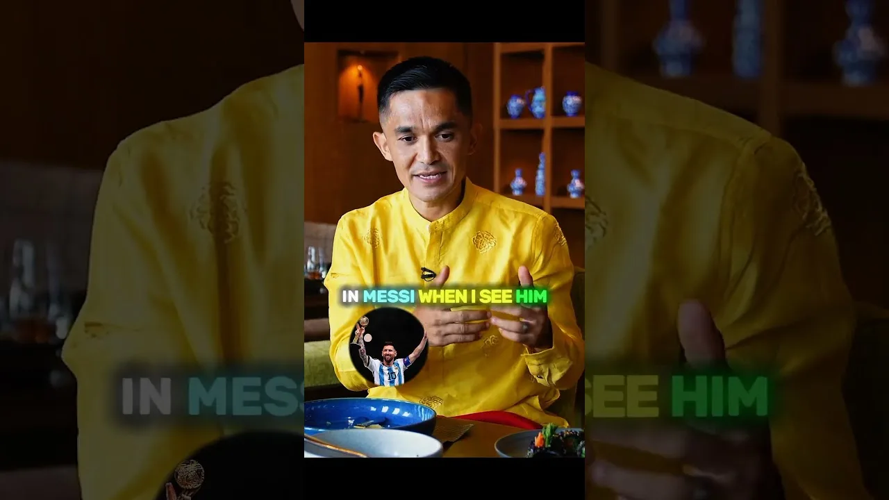 Sunil Chhetri respecte Messi et Ronaldo❤️‍🩹🫂#shorts #sunil #indianfootball #messi #ronaldo