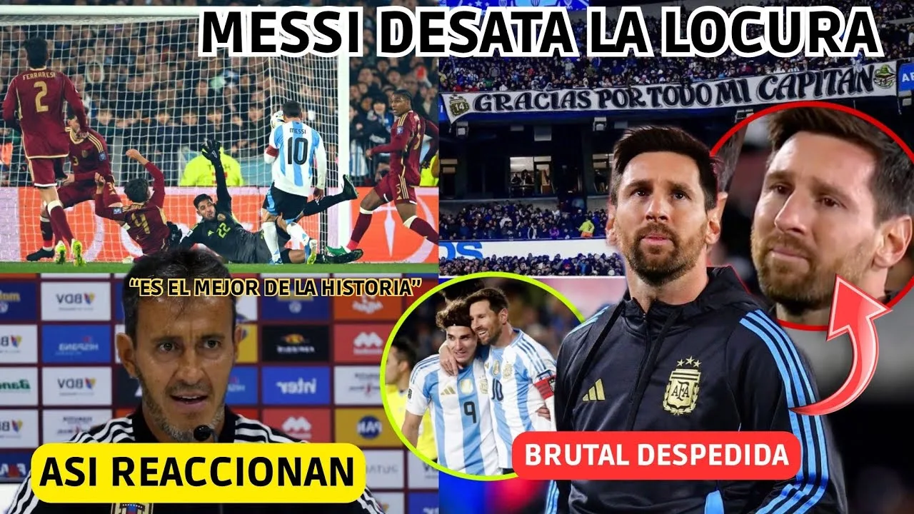 💥 Adieu brutal de Messi en Argentine! Le monde se rend à Leo et se termine en larmes vs Venezuela