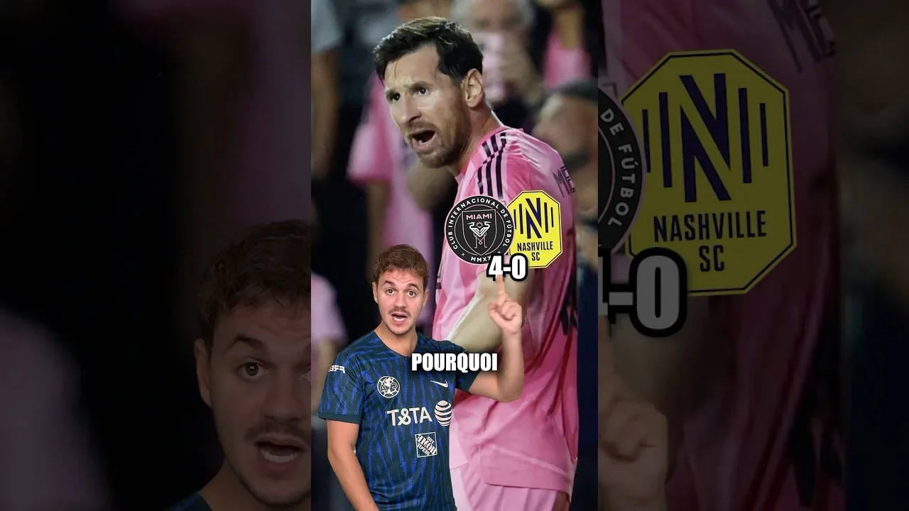 Messi met un adversaire en sang 😱#messi #leomessi #mls #football