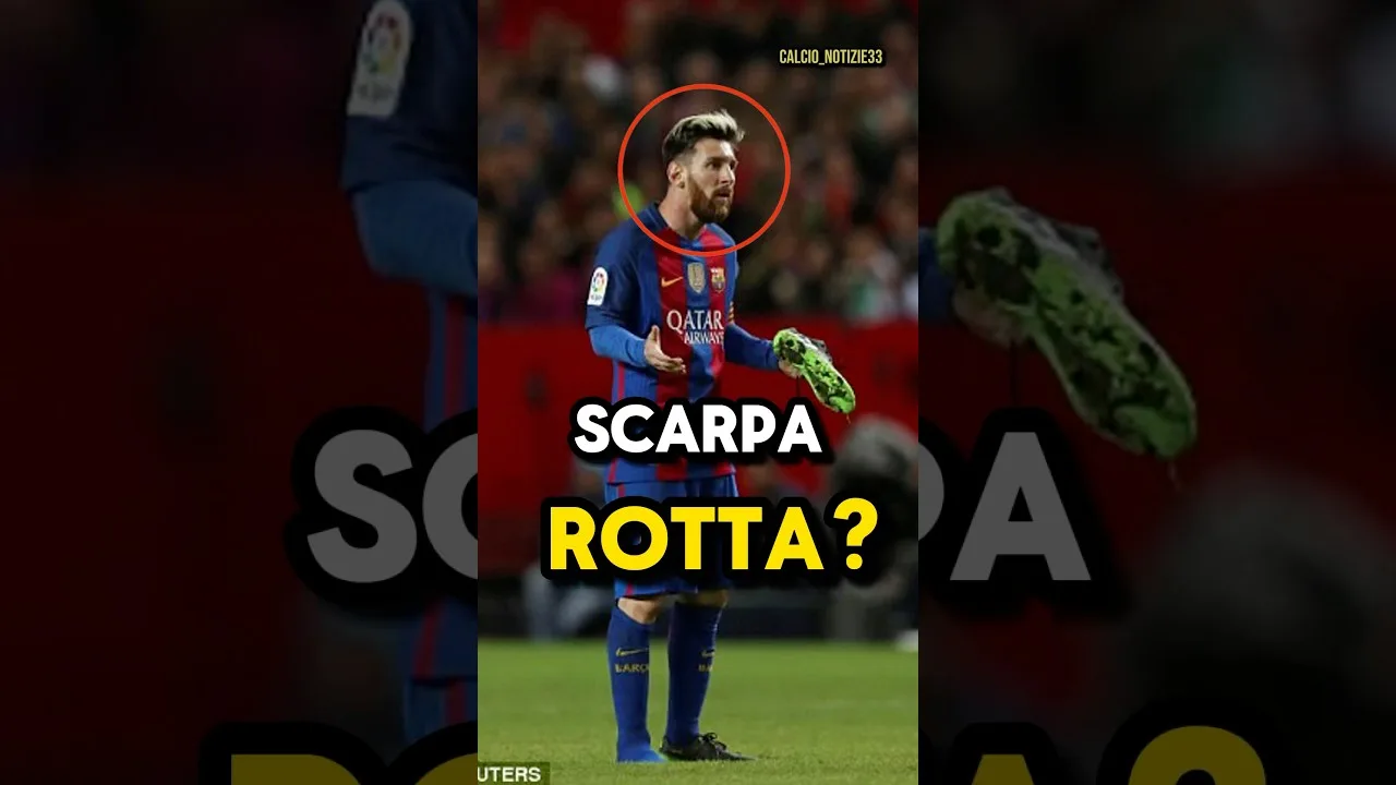 😨Messi ha perso la scarpa! #calcio #football #sports #messi #leomessi
